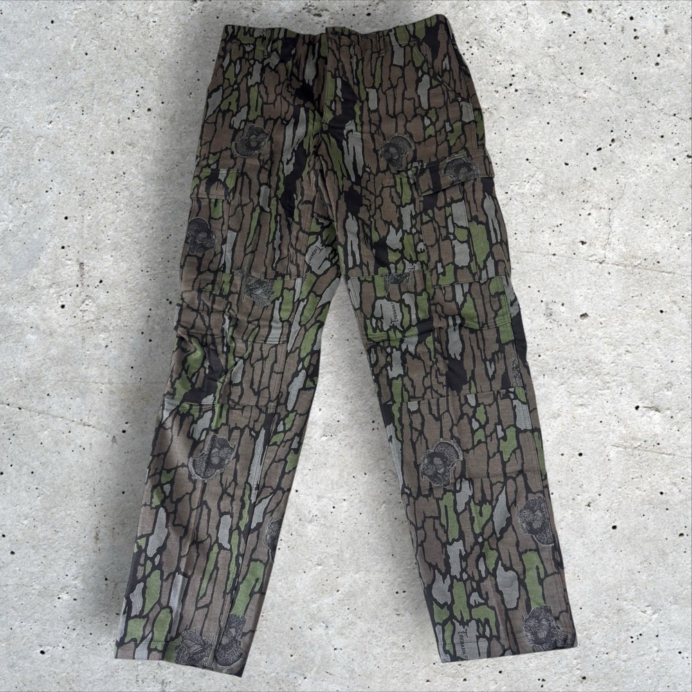 NOS Trebark Turkey Camo Chamois Cargo Pants Sz‎ XL Long Chamois Cloth USA NWTF - Picture 2 of 7